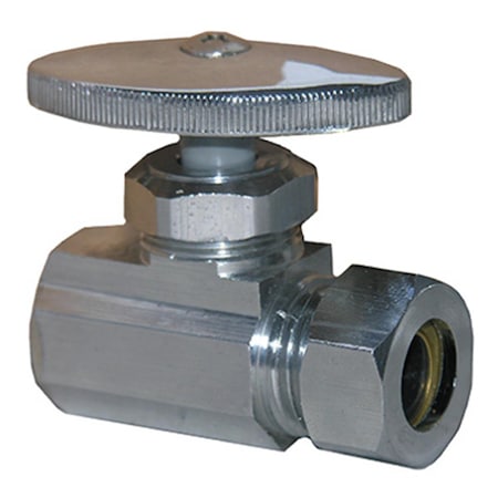 Larsen Supply Co 06-7275 0.5 FPT x 0.5 Chrome Straight Valve 123145